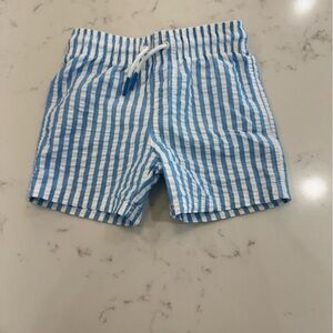 3T Cat & Jack White and Blue Mesh Lined swimsuit